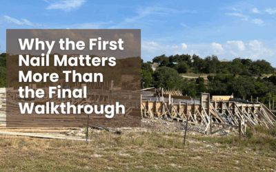 Why the First Nail Matters More Than the Final Walkthrough